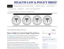 Tablet Screenshot of healthlawpolicy.org